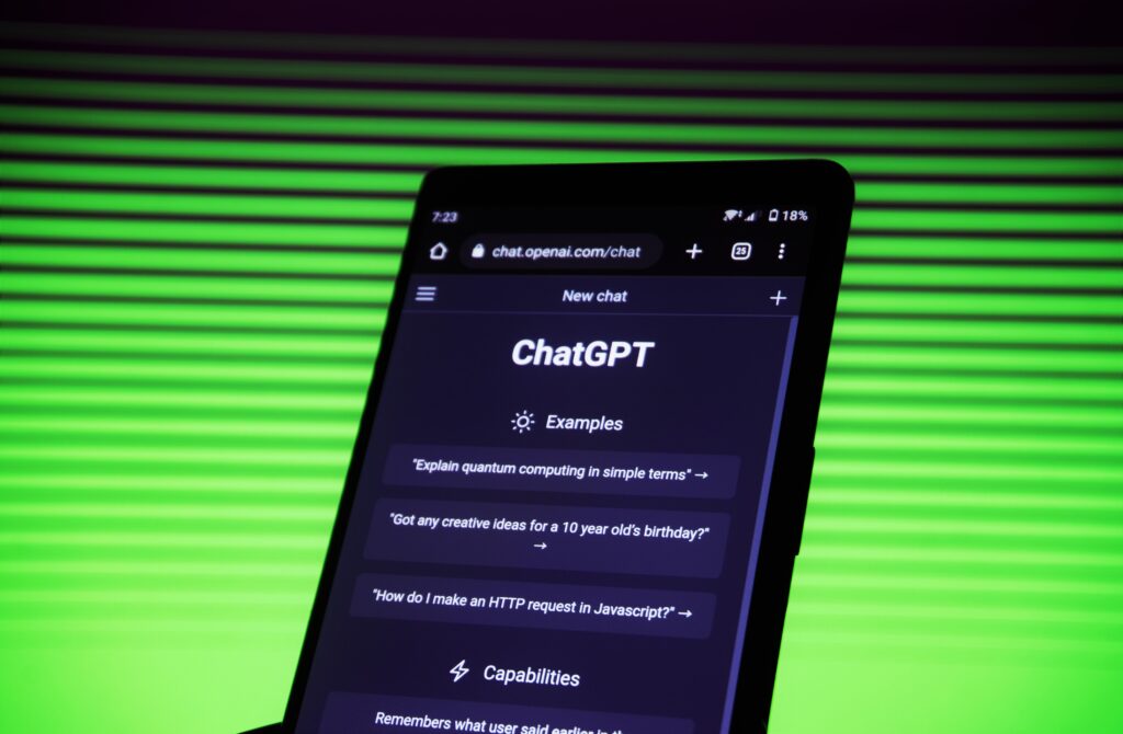 a mobile phone showing how ChatGPT works 